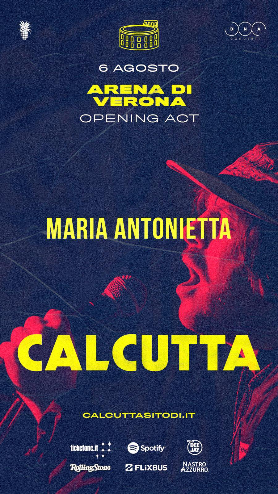 Opening Calcutta all’Arena di Verona