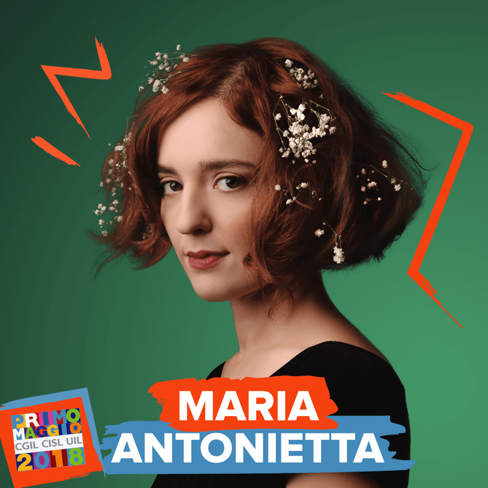 Maria Antonietta al concerto del 1 Maggio